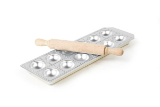 Forma do przygotowania pierożków ravioli na 12 sztuk z wałkiem Hendi 975541