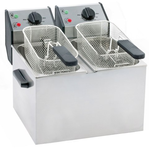 Profesjonalna Frytownica 2x5l 6400W Stalgast Roller Grill 777323