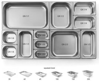 Pojemnik Gn 1/9 H=10 Cm Premium Stalgast 119100