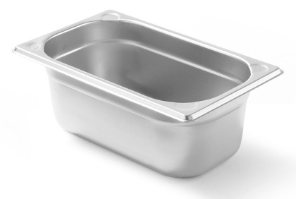 Pojemnik GN 1/4 h-100 mm stal nierdzewna do ekspozycji Kitchen Line Hendi 806531
